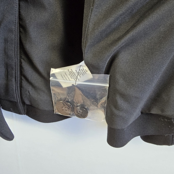 Talbots Italian Luxe Knit One-Button Blazer Black Size 14 NWT - Picture 14 of 16